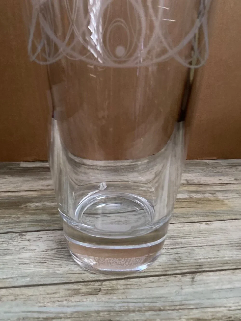 Waterford Crystal Ballet Icing Etched Swirl Vase 12